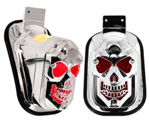 calavera tipo chopper cromado