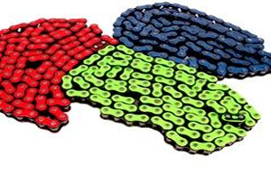 cadena de colores 428H-136L  (rojo,azul,verde)