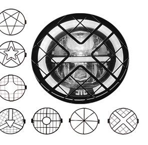 rejilla para faro universal de metal